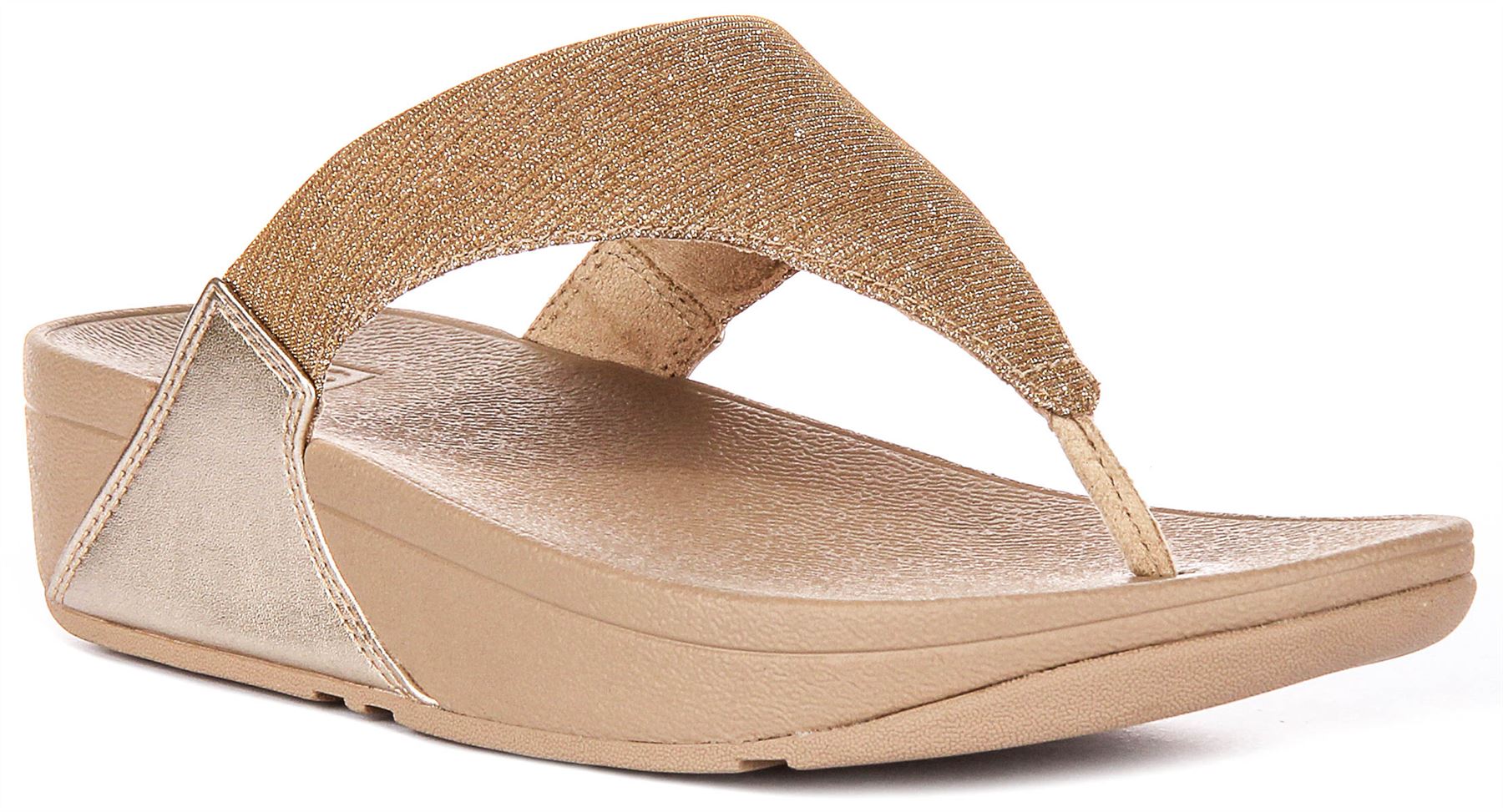 Sandalia Para Mujer Fitflop Lulu Shimmerlux En Pewter UK 3 - 8 - Imagen 8 de 25