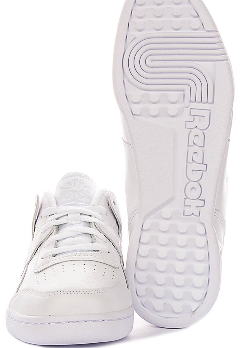 Reebok Workout Plus Classic Cupsole Mens Trainers White UK 7 - 12