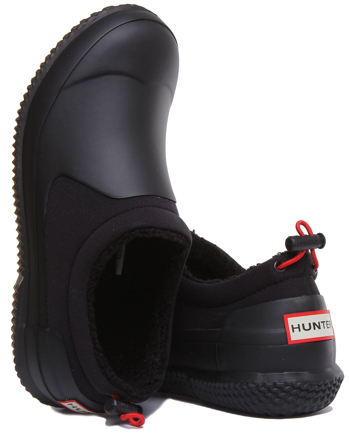 Hunter Sherpa Shoes In Black Original Insulated Faux Fleece Size