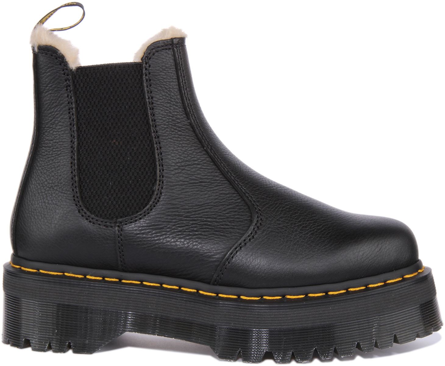 Dr. Martens 2976 Quad Chelsea Platform Boot-Fur Lined-Men’s 9/Women 10 Dr Martens Quad Fur Lined Slip On Unisex Platform Mens Boot  main image 4
