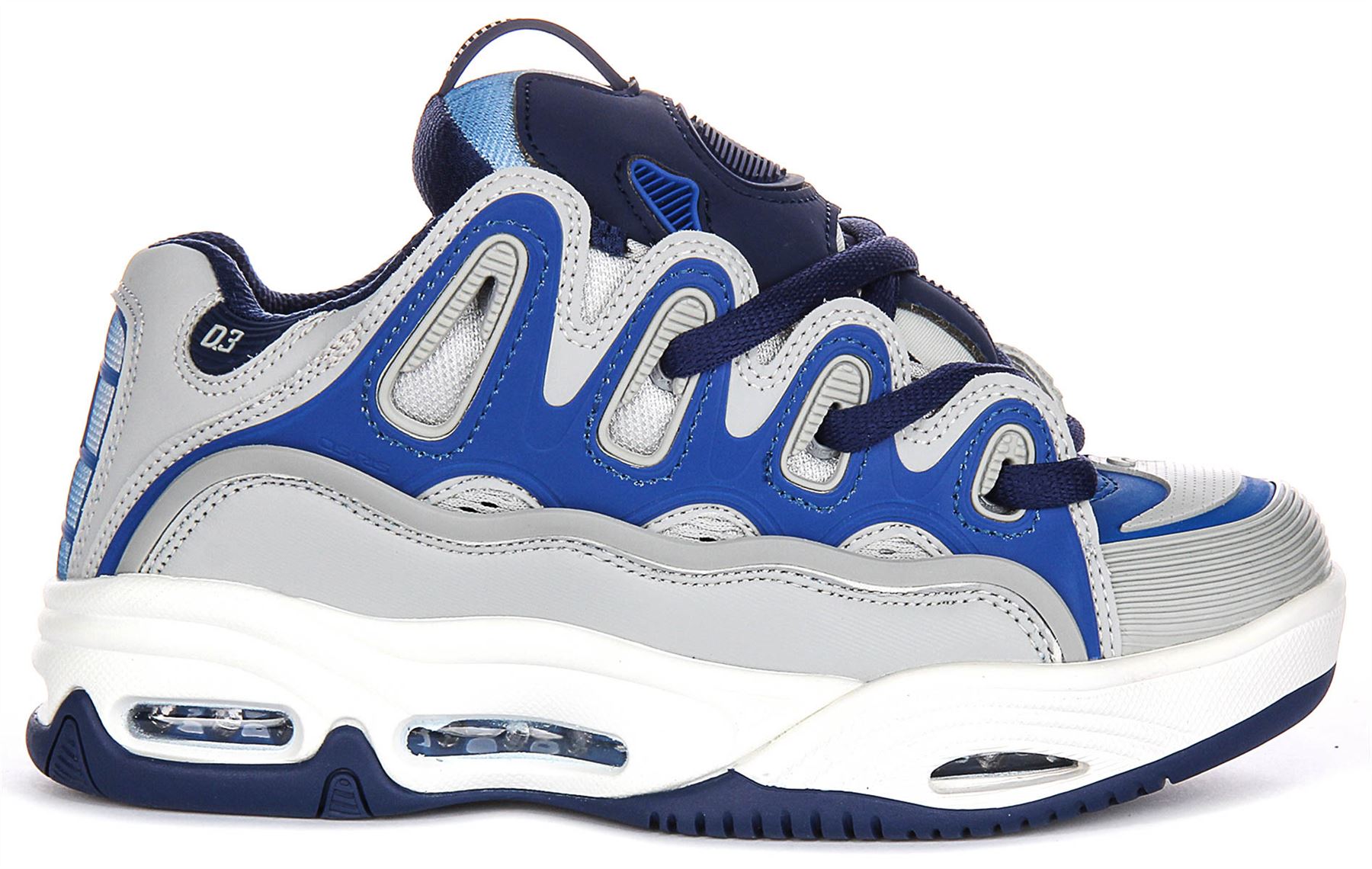 OSIRIS Suela Gruesa Cordones Zapatilla Skate Hombre en Negro Gris Ru 4-12 - Imagen 27 de 37