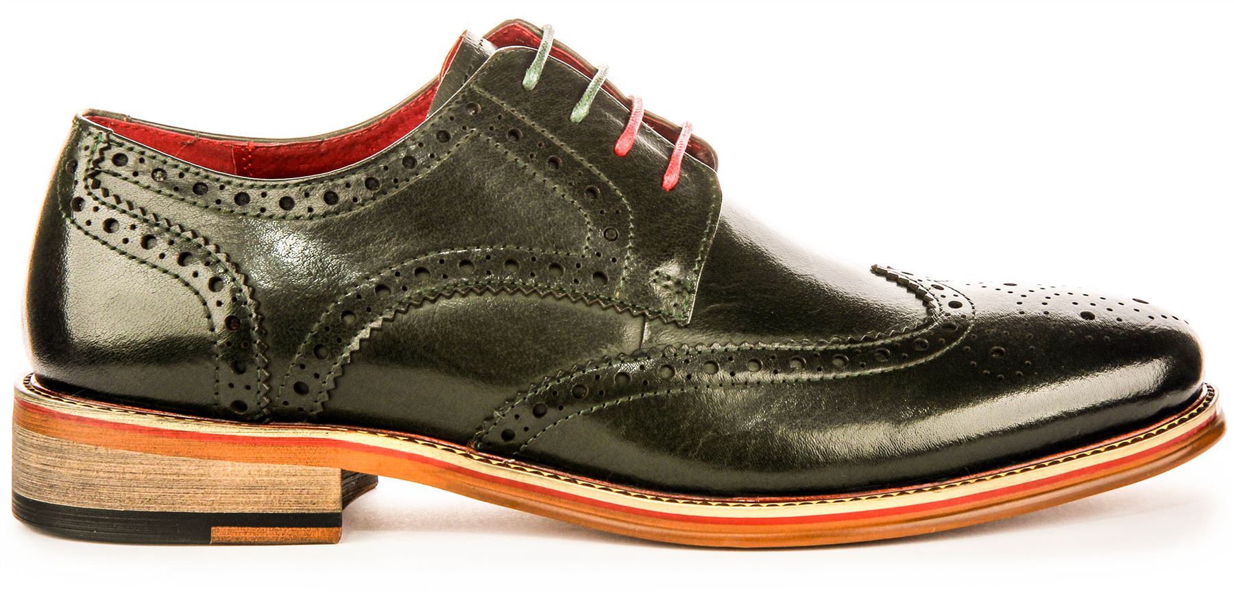 Justin Reece England Dover Wooden Derby Mens Formal Shoes In Black UK 6 - 14 - Picture 15 of 31