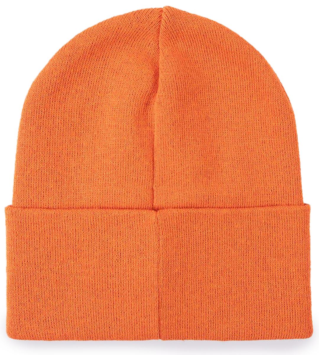 Replay Ax4167.003 In Orange Italian Yarn Ctn Logo P Beanie One Size - Picture 4 of 4