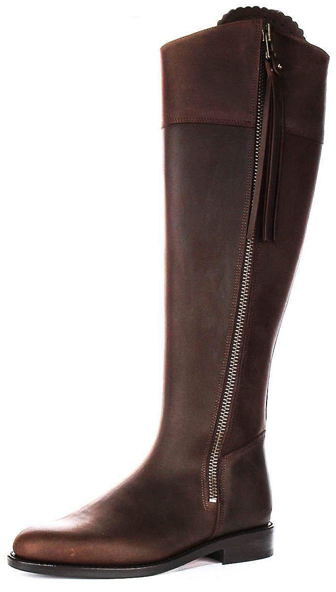 Justinreess England Valentina Sporty Tall Tassel Womens Boot Navy US 5 - 11 - Picture 12 of 37