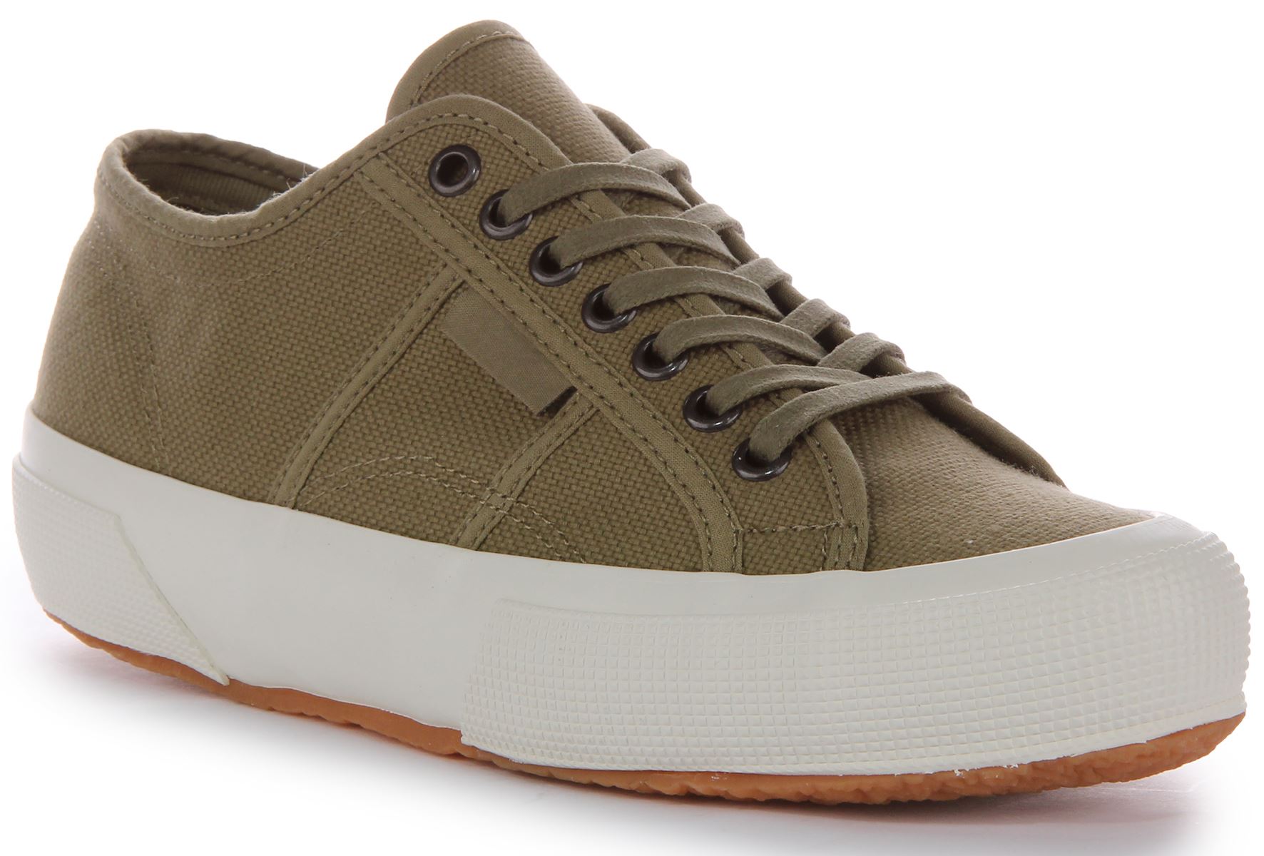 Superga 2706 OG Ergonomic Insole Low Cut Cotton Shoe Olive Green Mens UK 7 - 11