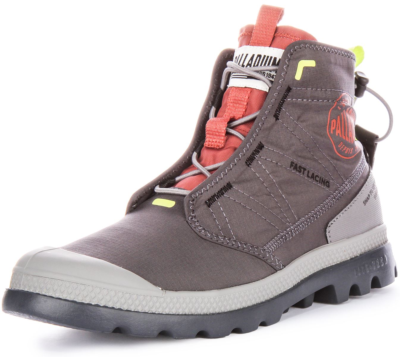 PALLADIUM Pampa Reise Lite Rs Ripstop Schnell Schnürung Stiefel Dunkelgrau UK 4 - Bild 9 von 19
