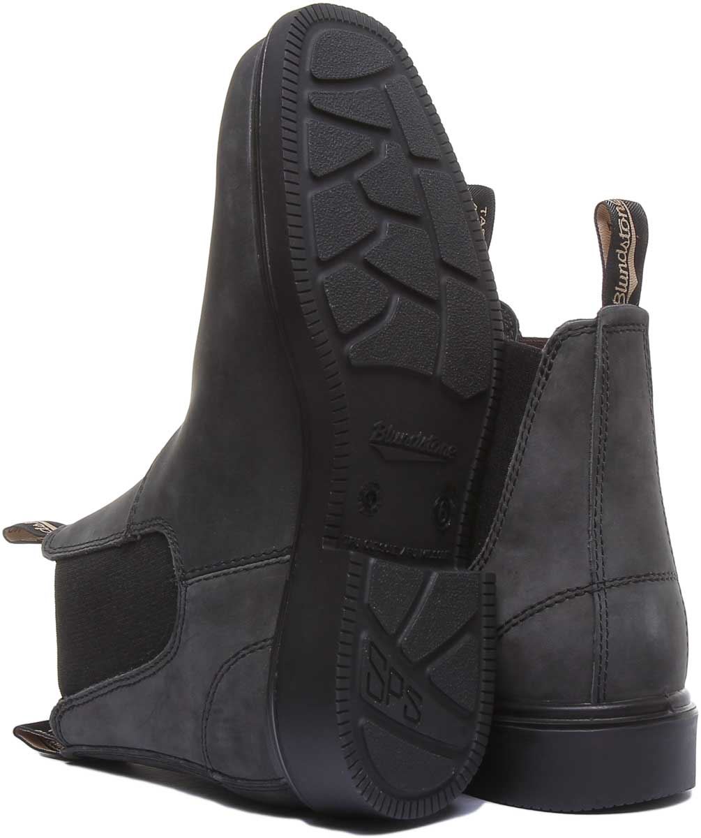 Blundstone 1308 Herren Leder Chelsea Stiefel in rustikal schwarz Größe UK 7 - 12 - Bild 10 von 12