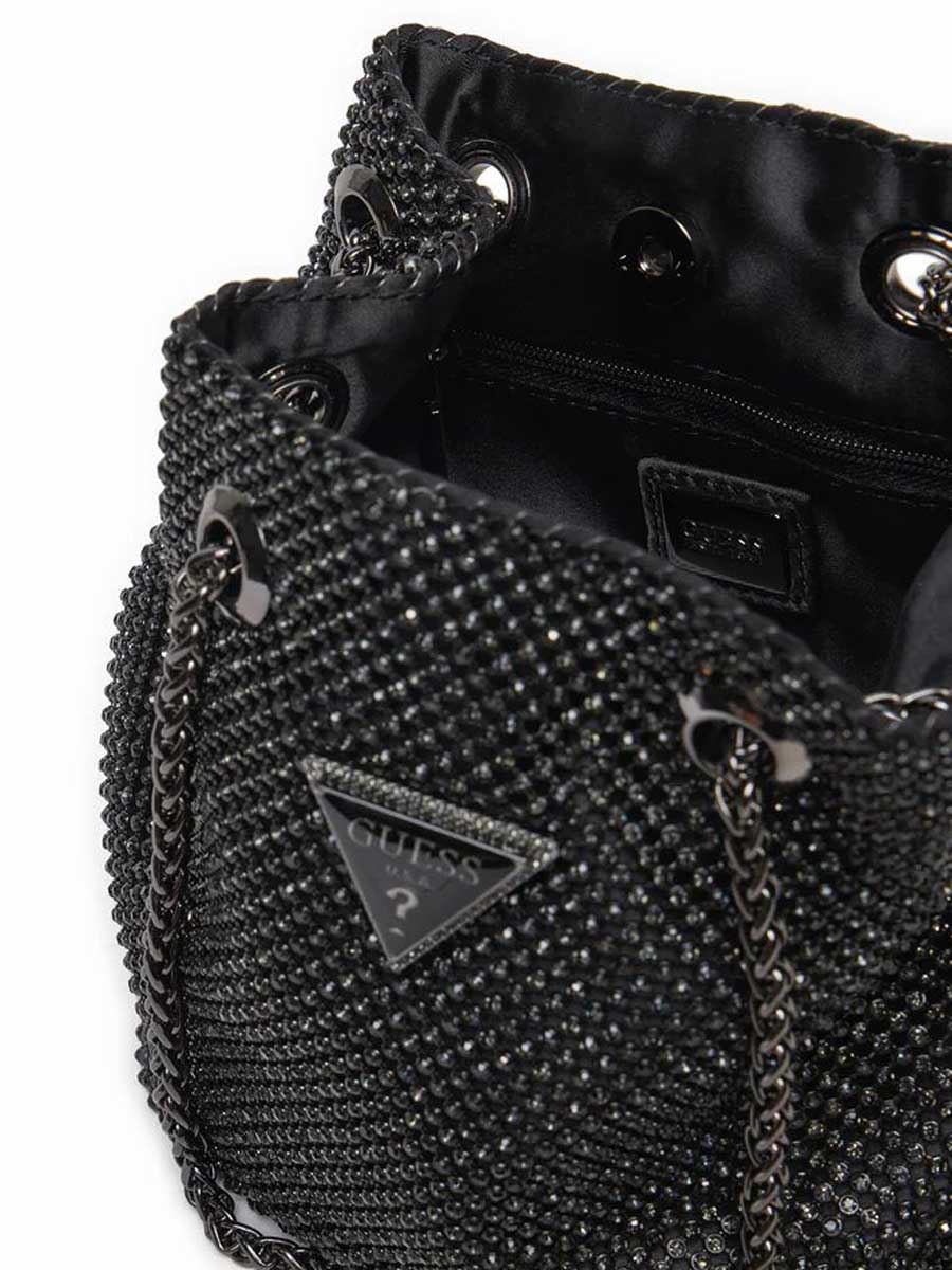 Guess Zalina Tasche Strass Umhängetasche In Silber - Bild 6 von 11