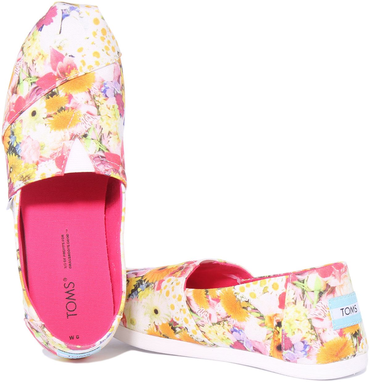 Toms Alpargata Białe fotorealny kolaż Trampki z nadrukiem Białe Damskie Rozmiar 3 - 8 - Zdjęcie 10 z 12