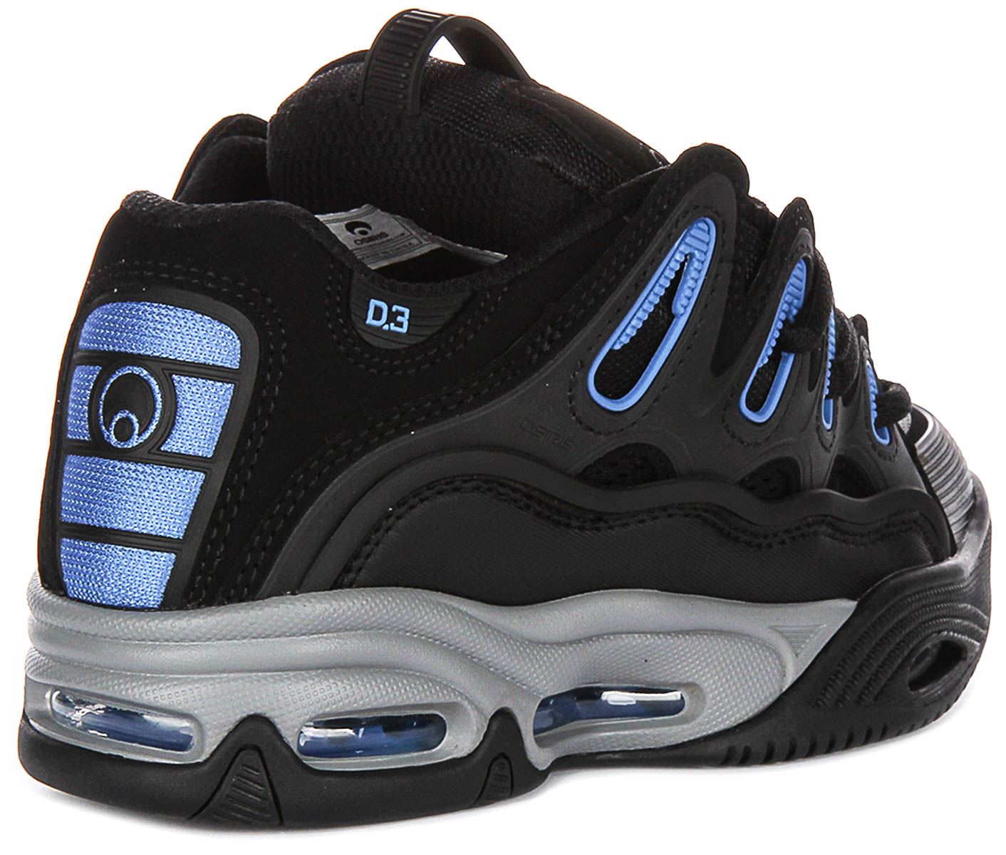 OSIRIS D3 2001 Suela Gruesa Cordones Patín Zapatillas Hombre Negro Azul Ru 6-12 - Imagen 10 de 25