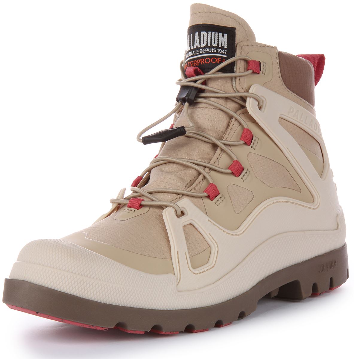 Bota Palladium Pampa Lite+ Jage Impermeable Lona Con Cordones Beige Para Hombres EE. UU. 7-13 - Imagen 12 de 12