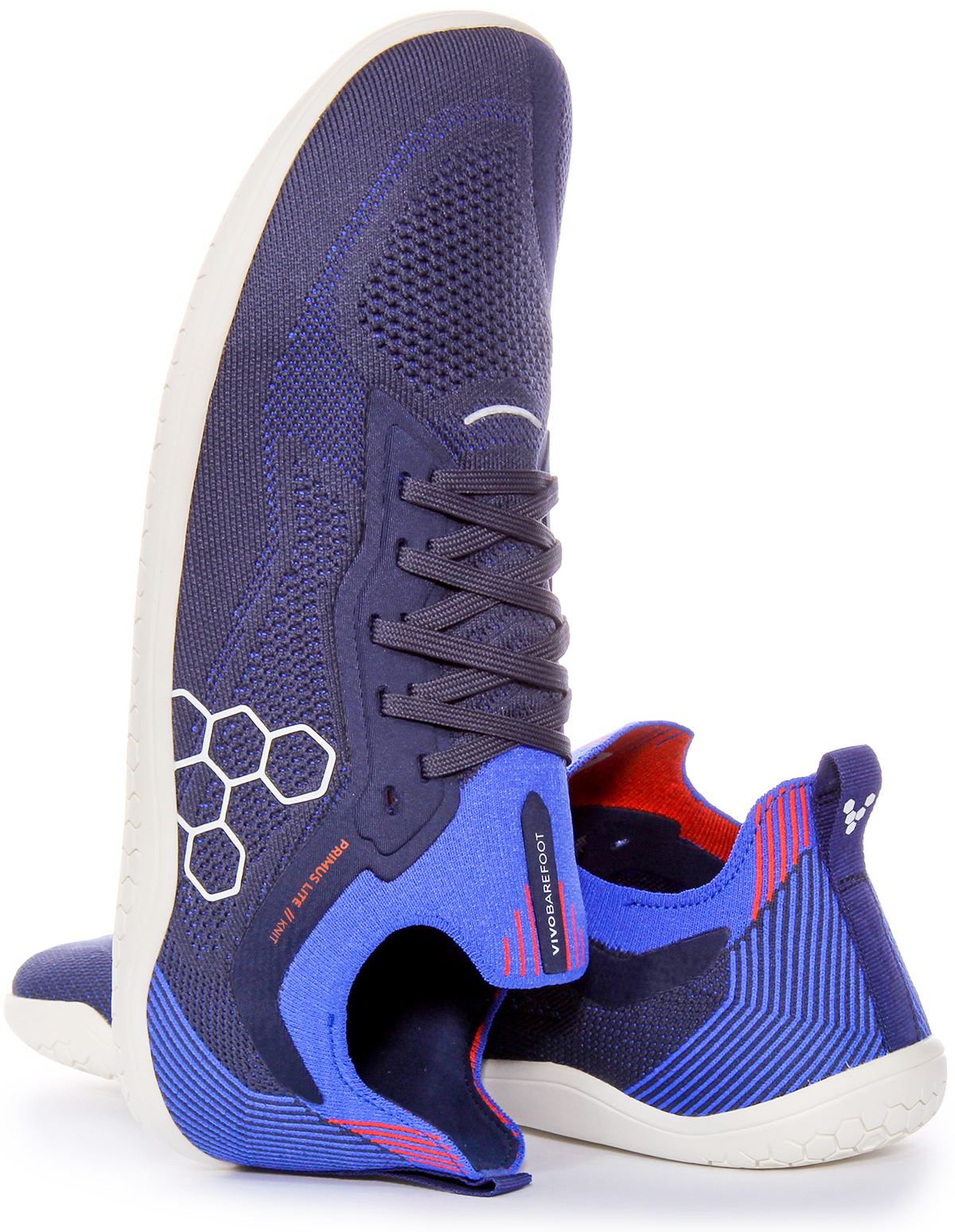 Vivobarefoot Primus Lite Knit Puncture Mens Sneaker Navy Mens US 8