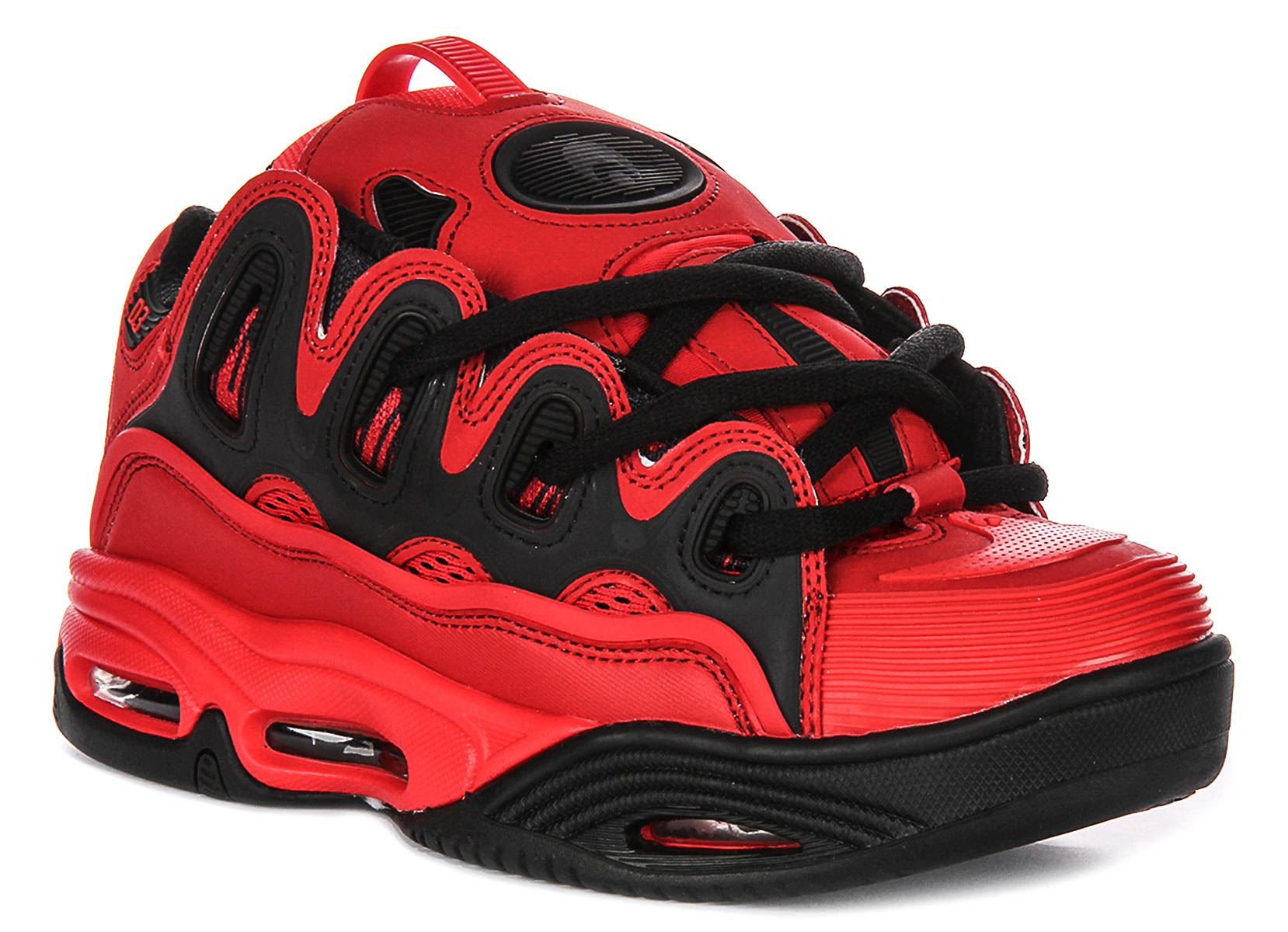 Osiris D3 2001 Suela Gruesa Con Cordones Patín Mujer Entrenador en Rojo Negro Reino Unido 3-12 - Imagen 20 de 25