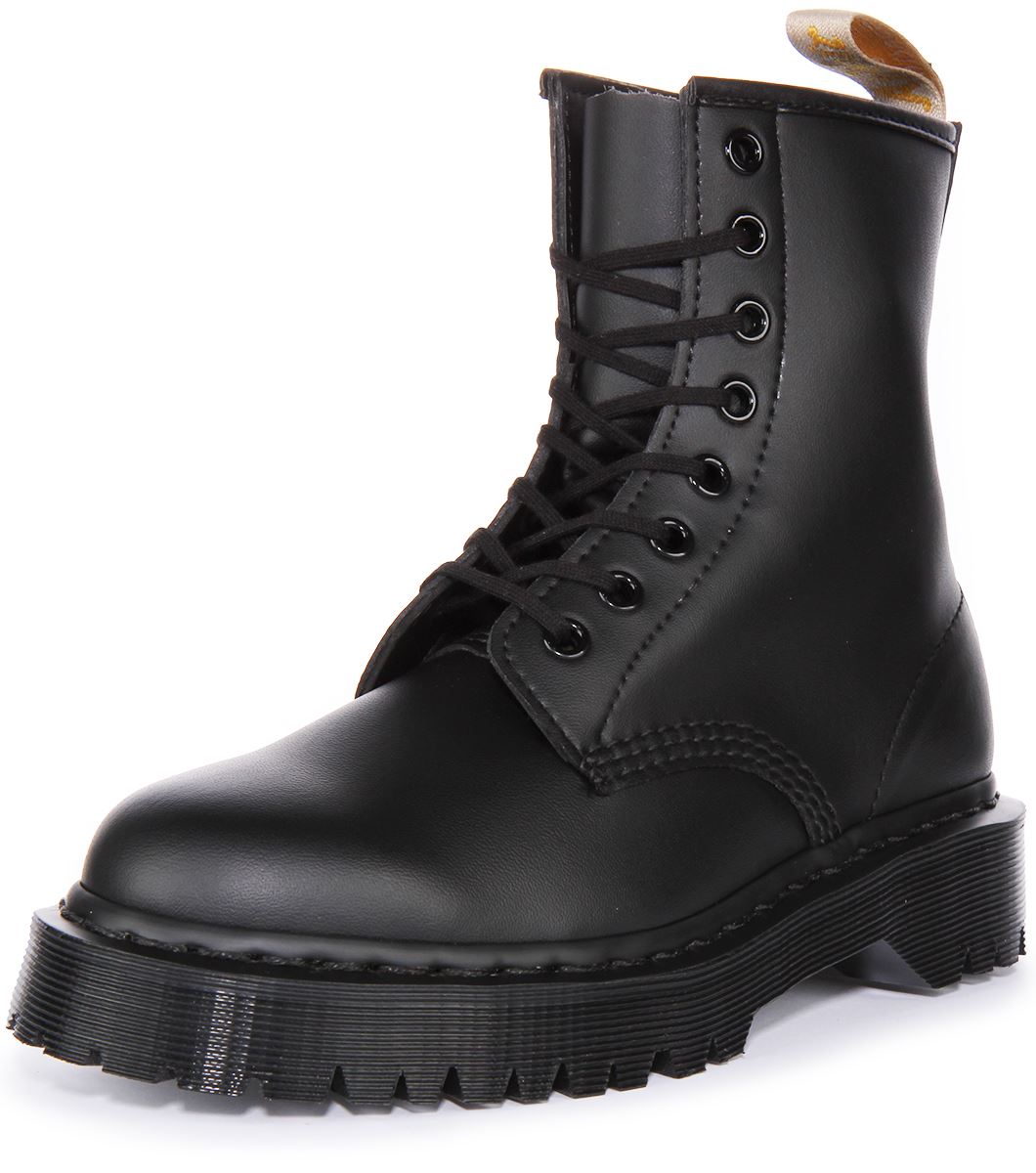 Dr Martens 1460 Bex Mono Vegan Felix Rub Off Boots Unisex In Black UK 3 - 8 - Picture 12 of 12