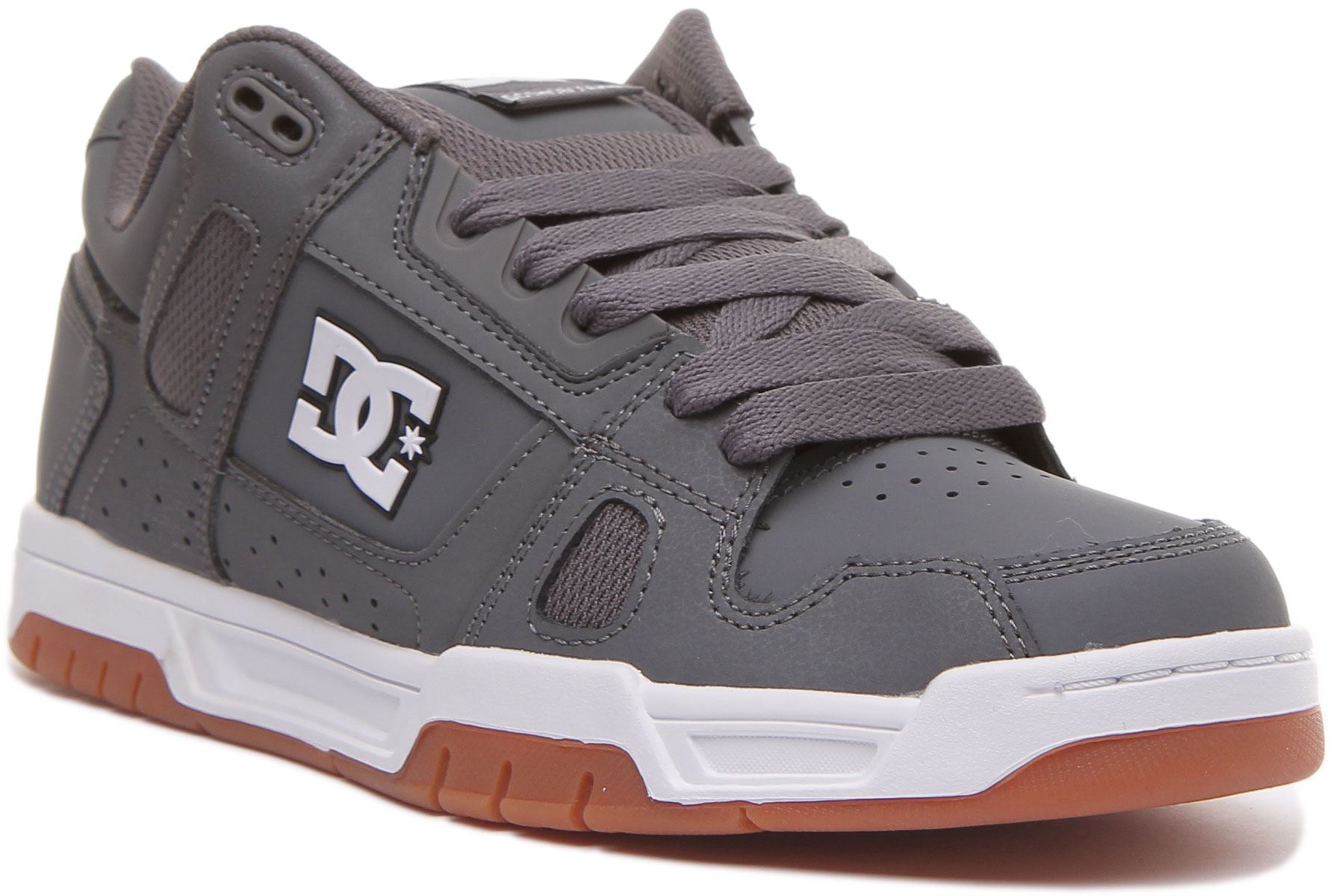 Мужская ОБУВЬ DC SHOES на резиновой подошве с логотипом Tpr Komfort Schnürer Turnschuhe Grau Herren, Великобритания, 7- 12