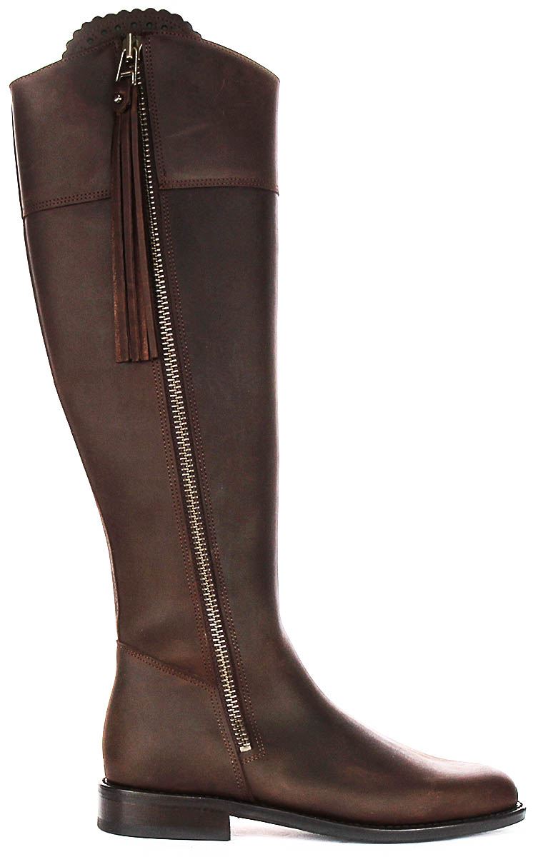Justinreess England Valentina Sporty Tall Tassel Womens Boot Navy US 5 - 11 - Picture 9 of 37