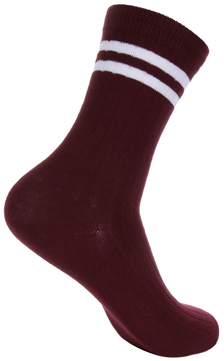 Justinreess England gestreifte Baumwollsocken für Herren Socken in grün 2er-Packungen - Bild 13 von 16