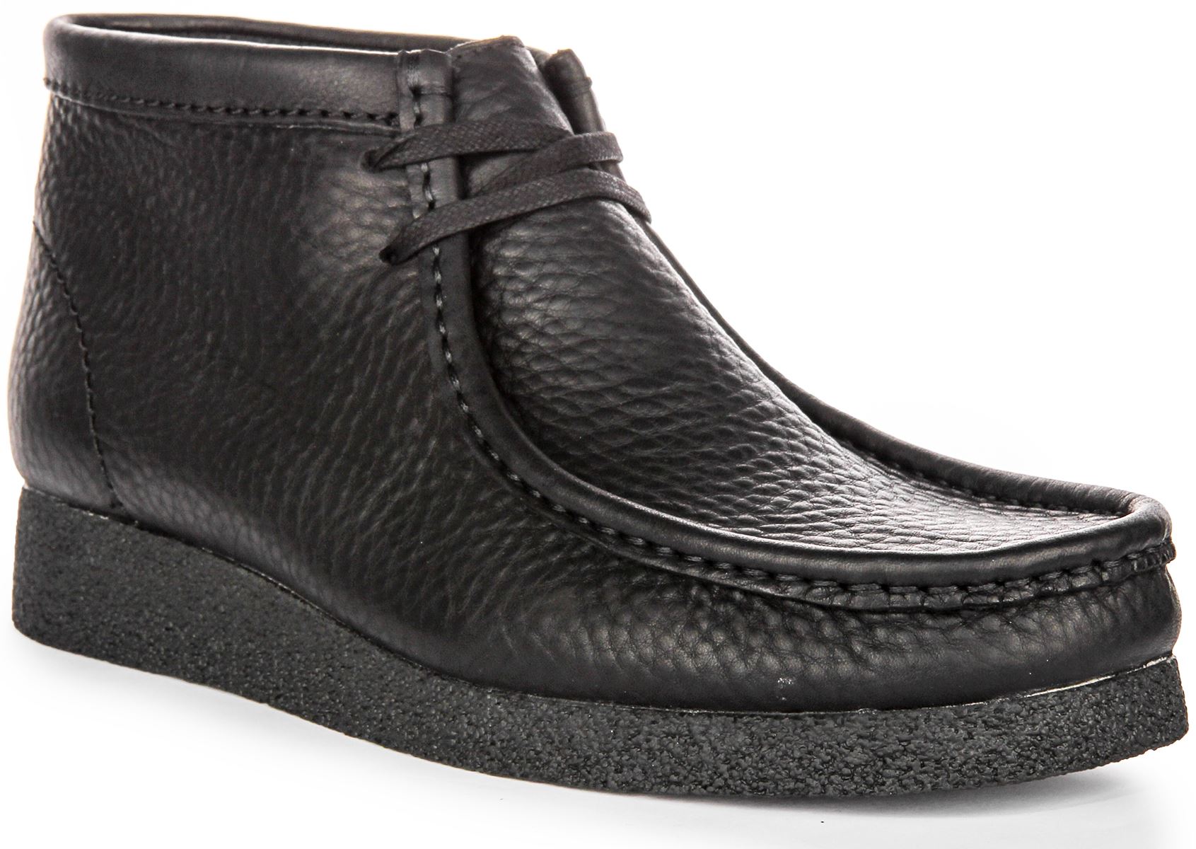 靴 Clarks Wallabee EVOBT BK Sde UK4(23cm) Clarks Wallabee Evo Leather Crepe Sole Chukka Mens Casual Shoes