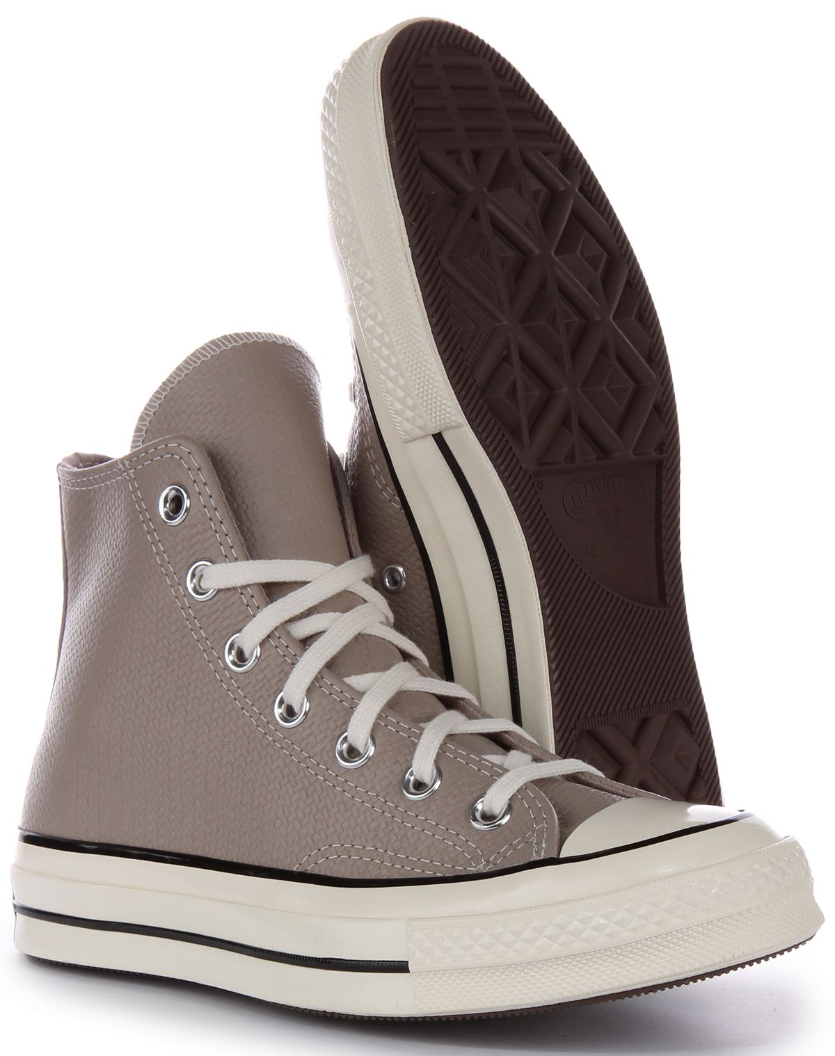 Converse A04579C Spannfutter 70er Jahre hoch in grauem Leder Turnschuhe Größe UK 4 - 11 - Bild 11 von 12