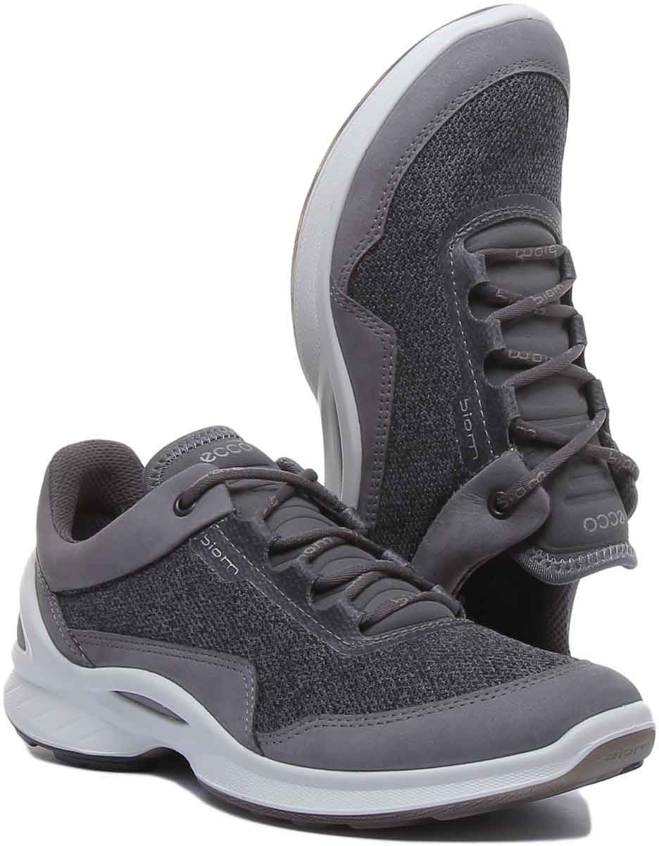 Ecco Biom Fjuel Lace Up Biom Technology Casual In Titanium Size UK 3 - 8 |  eBay