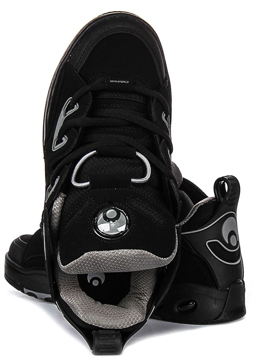 Osiris D3 E Flex Lace Up Toe Cap Womens Sneakers In Black Grey US 5 - 13 - Picture 5 of 13