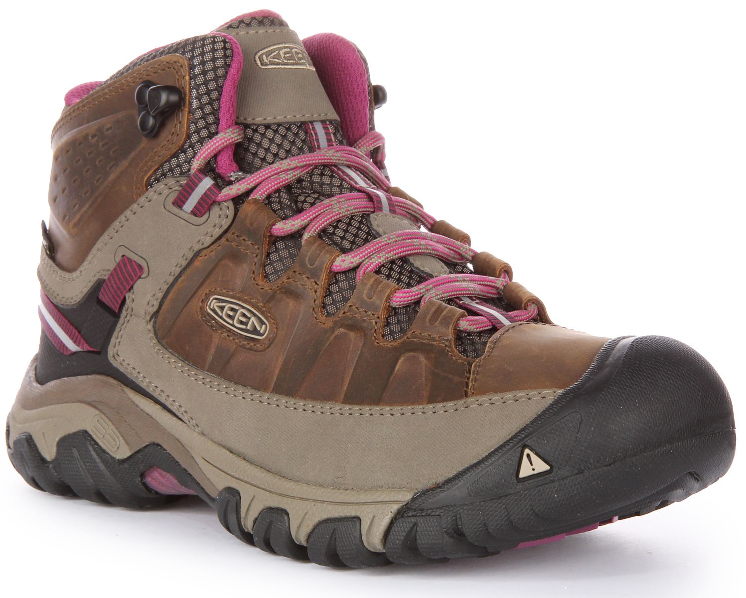 Keen targhee waterproof grey red hiking boots KEEN Targhee IV Mid Waterproof Hiking Boot (Men main image 2