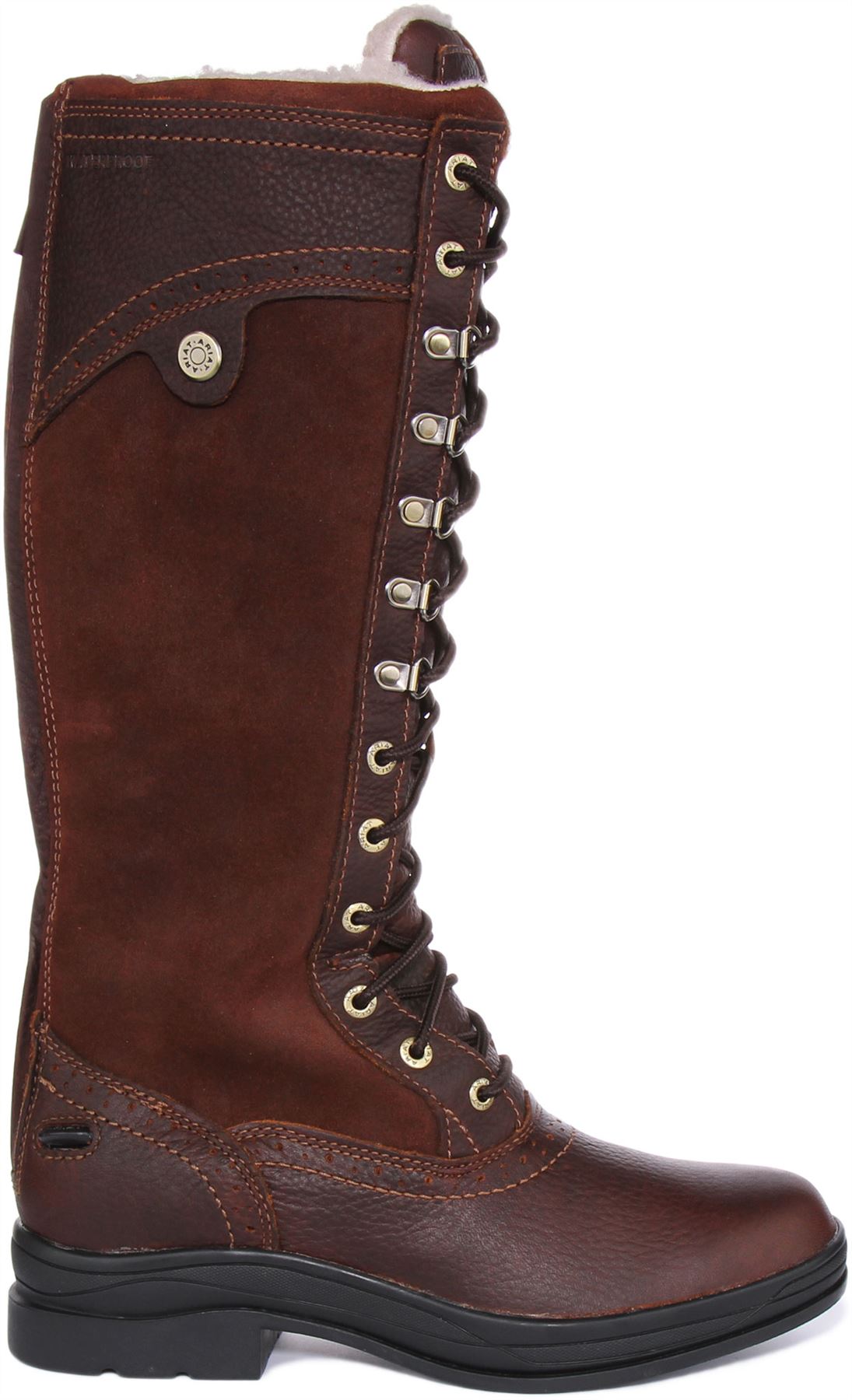 Bottines Lacées Ariat Wythburn Pour Femme – Marron Foncé, Taille UK 4.5