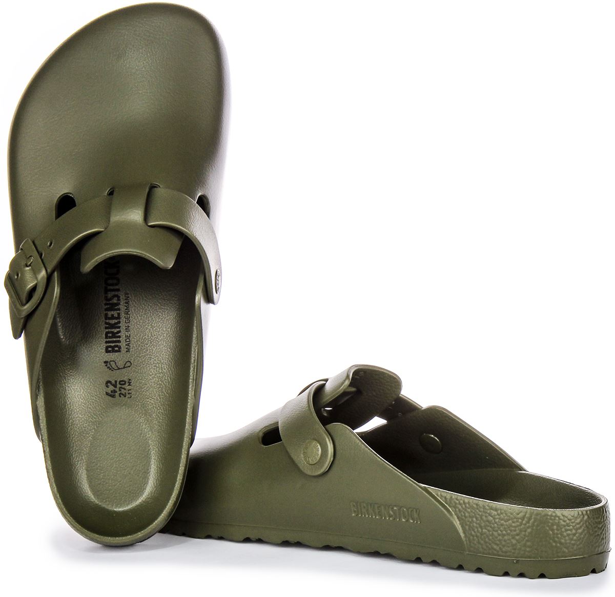 Birkenstock Boston Eva Beach Rubber Sandal Unisex Sandal Black 7- 12 - Picture 11 of 13