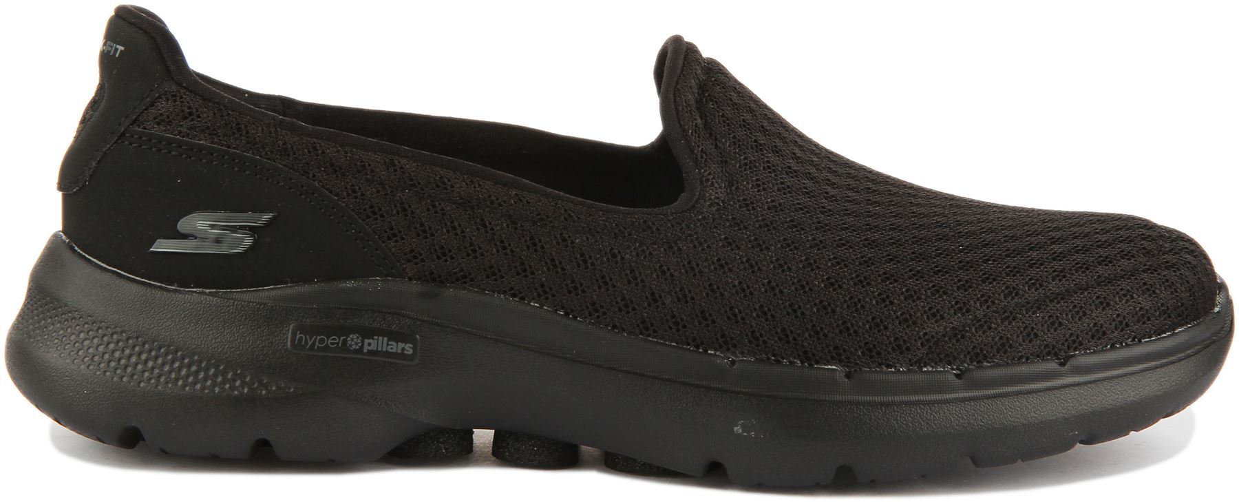 Skechers Go Walk Women Slip On Lightweight Sneaker In Black Size US 11