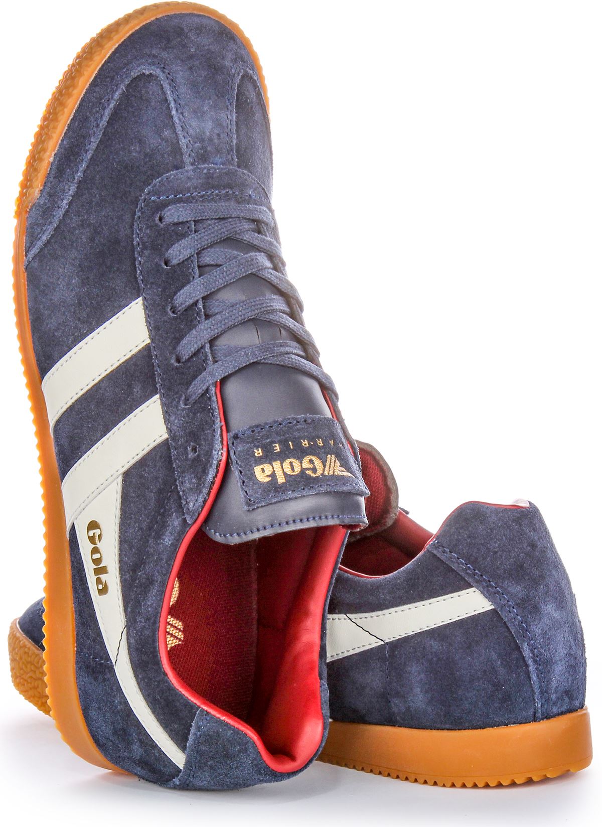 Gola Classics Harrier Low Pro 1968 Retro Mens Sneaker Navy White Sz 11.5 Buy Gola mens Harrier navy/off white/orange sneakers online  main image 2