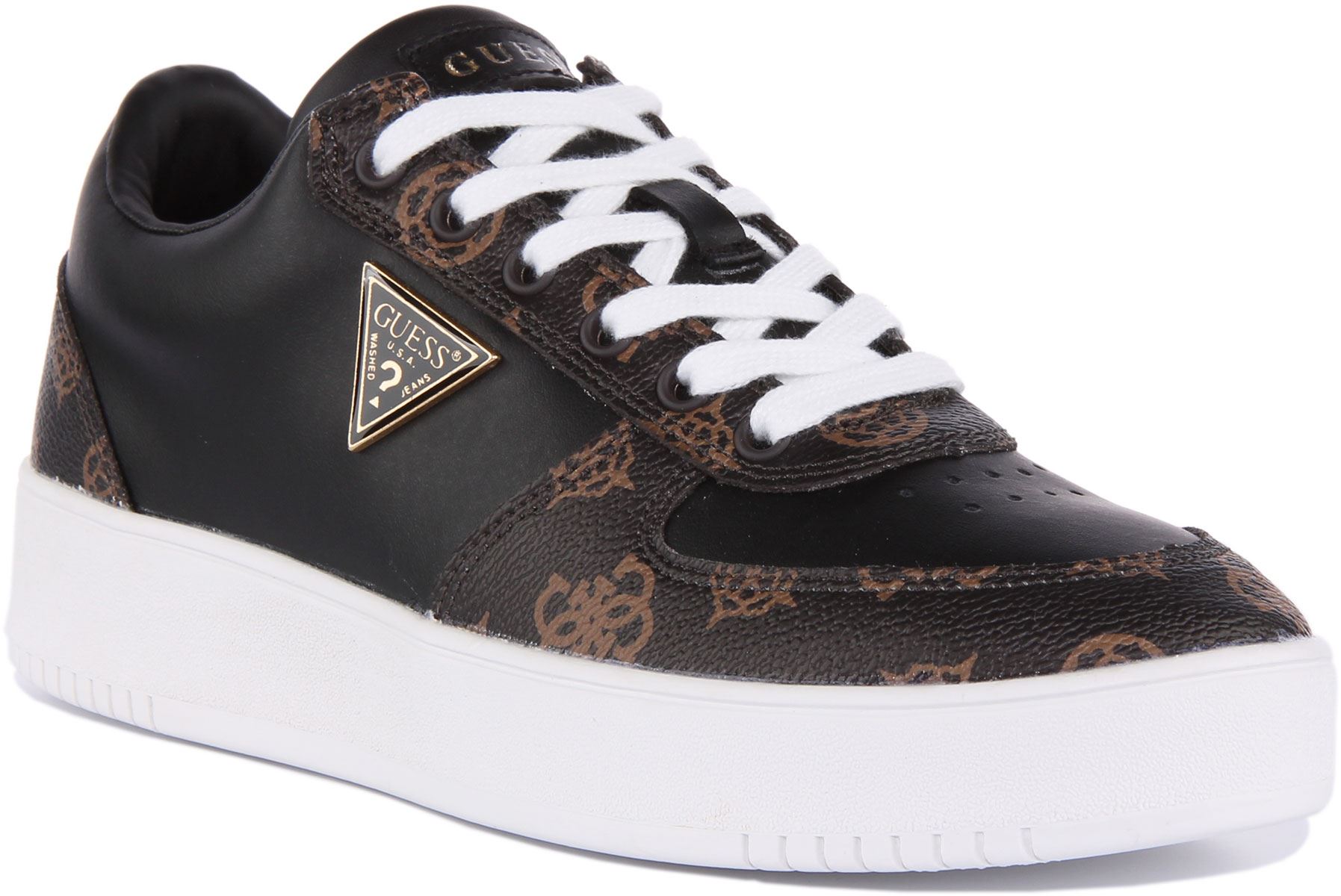 Guess Fl8Sidfal12 Cestas Sidney 4G Logo Impreso Entrenador Blanco Mujer Reino Unido 3-8 - Imagen 2 de 13