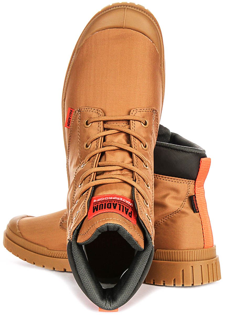 Palladium Pampa Cuff Waterproof Nylon Lace Up Mens Boots  display picture 2
