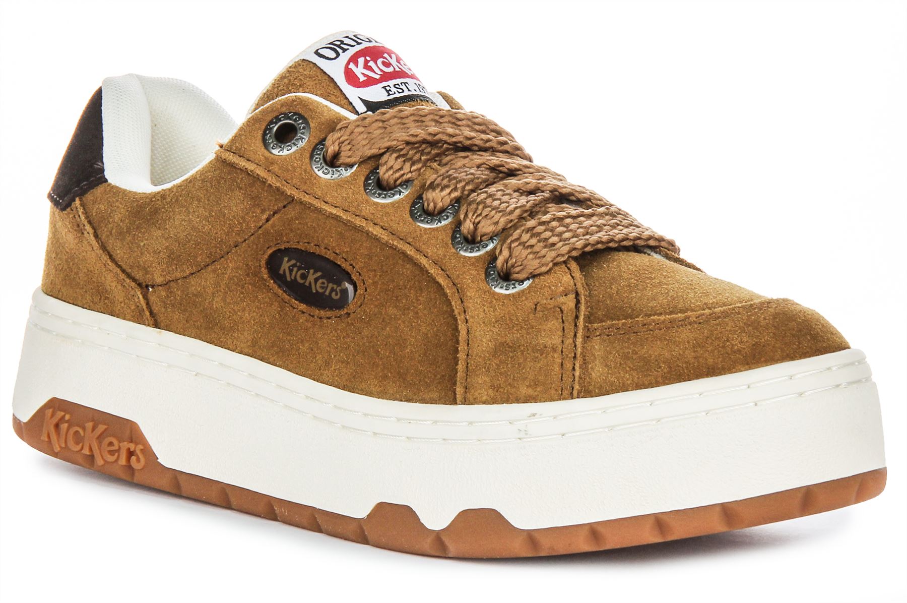 Kickers 70S Wildleder Schnrschuhe Skate inspiriert Plateau Damen Sneaker schwarz UK 3 - 8 17490₽