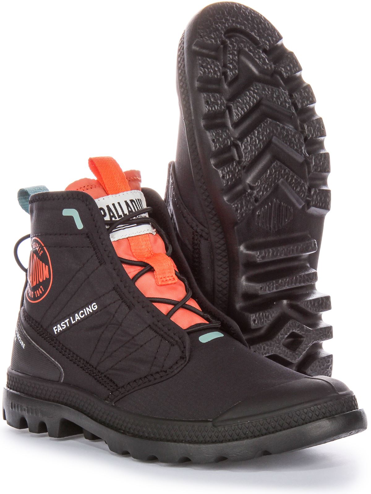 PALLADIUM Pampa Reise Lite Rs Ripstop Schnell Schnürung Stiefel Dunkelgrau UK 4 - Bild 6 von 19