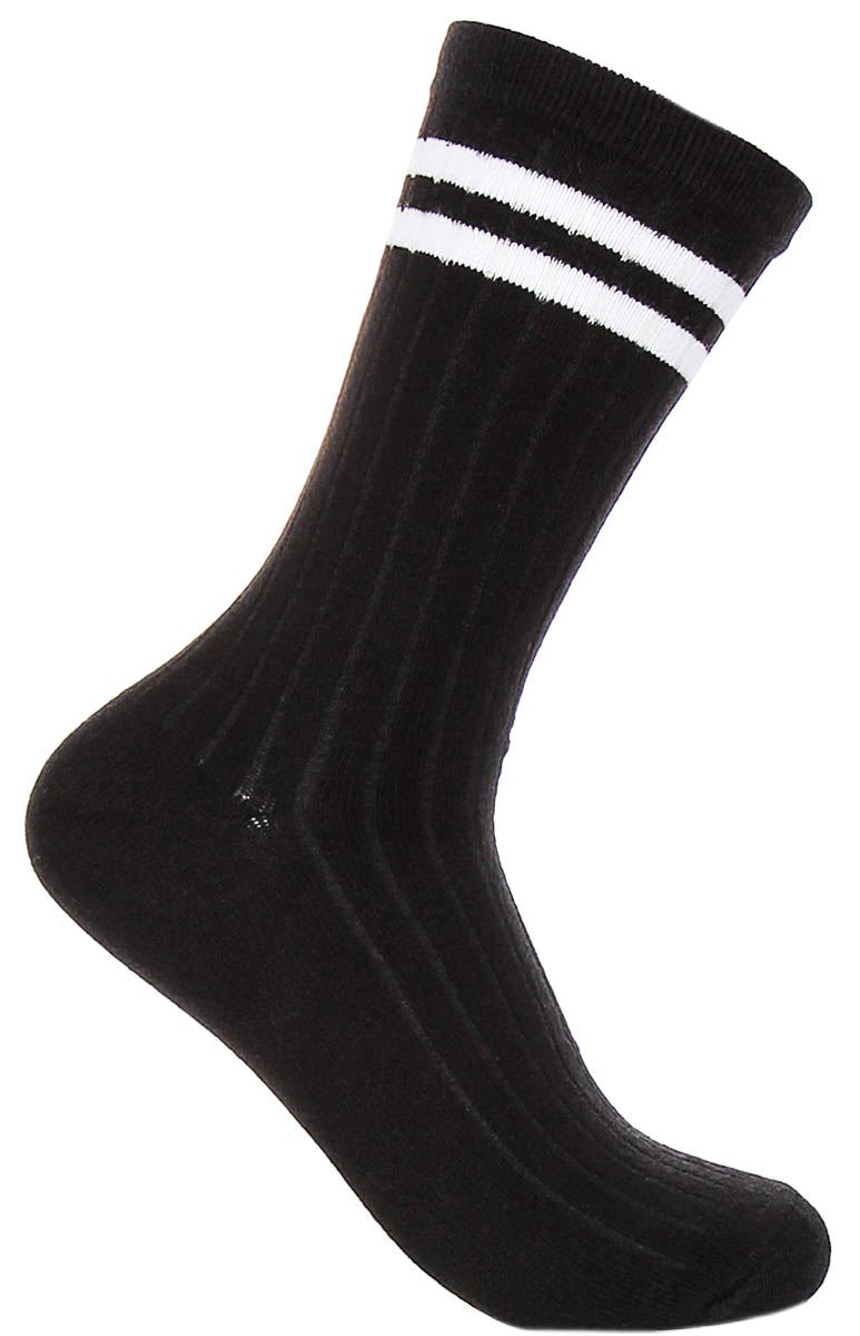 Justinreess England 2P Rayas Algodón Calcetines Hombre en Amarillo Negro Talla - Imagen 3 de 25