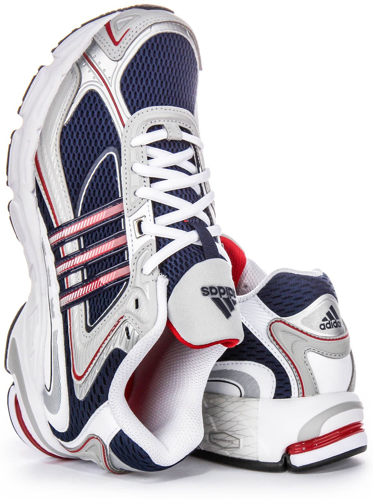 スニーカー adidas Response CL Navy Red Adidas Response CL Sporty Lace Up Mesh Mens Sneakers In Navy