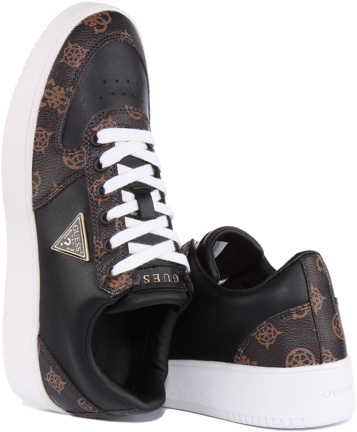 Guess Fl8Sidfal12 Cestas Sidney 4G Logo Impreso Entrenador Blanco Mujer Reino Unido 3-8 - Imagen 5 de 13