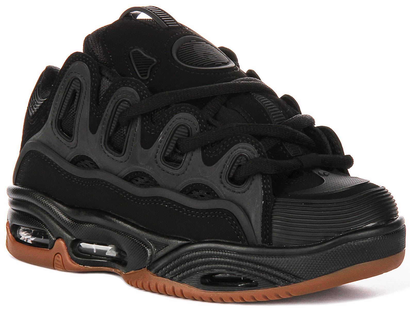 Osiris D3 2001 Chunky Sole Lace Up Mens Sneakers In Black Pink US 