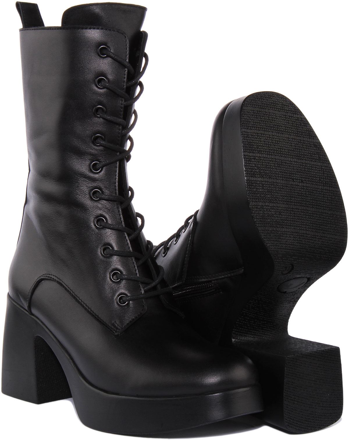 Justinreess England Frida Cuero Suave Botas de Plataforma Marrón Mujer EE. UU. 5 - 10 - Imagen 7 de 19