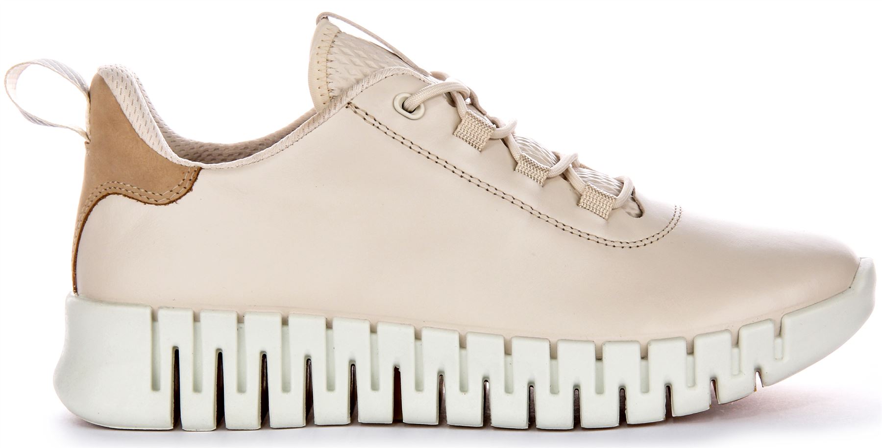 Ecco Gruuv Lace Up Erwachsene Damen Trainer Weiß EU 36-42