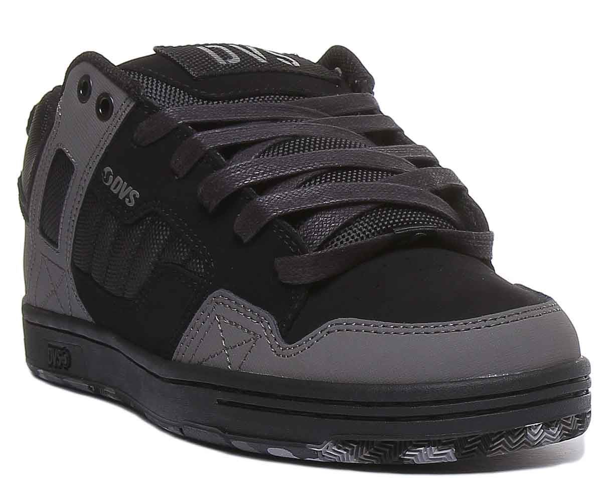 Dvs Enduro 125 Black Leather Nubuck Skate In Black Grey Size Uk 6 - 12 |  eBay