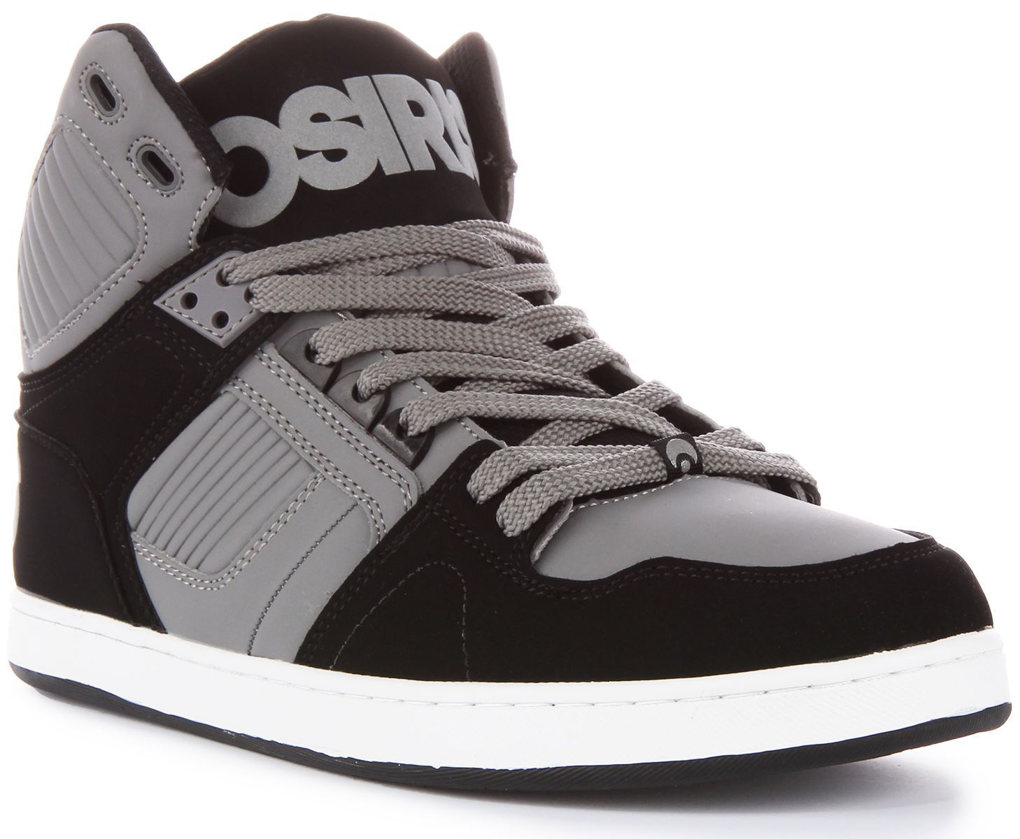 オッキー ! Osiris NYC 83 CLK Supported Heel Mid Top Mens Sneaker Grey