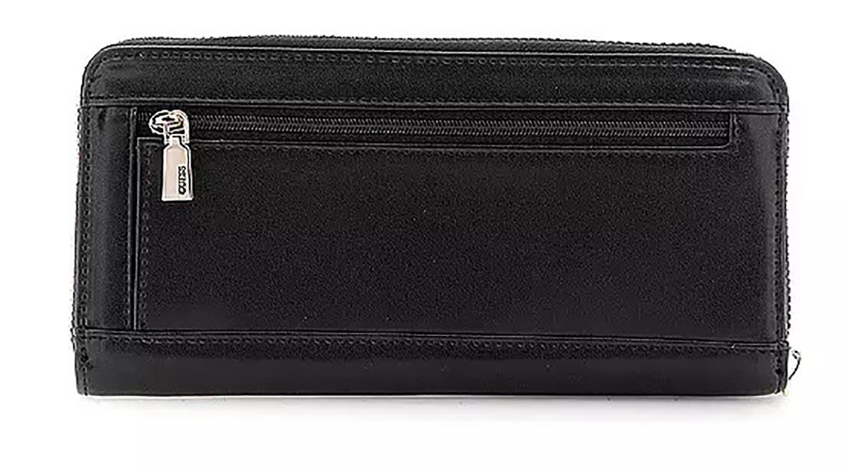 Guess Laurel Cartera Grande Con Cremallera Para Mujeres En Negro - Imagen 5 de 6