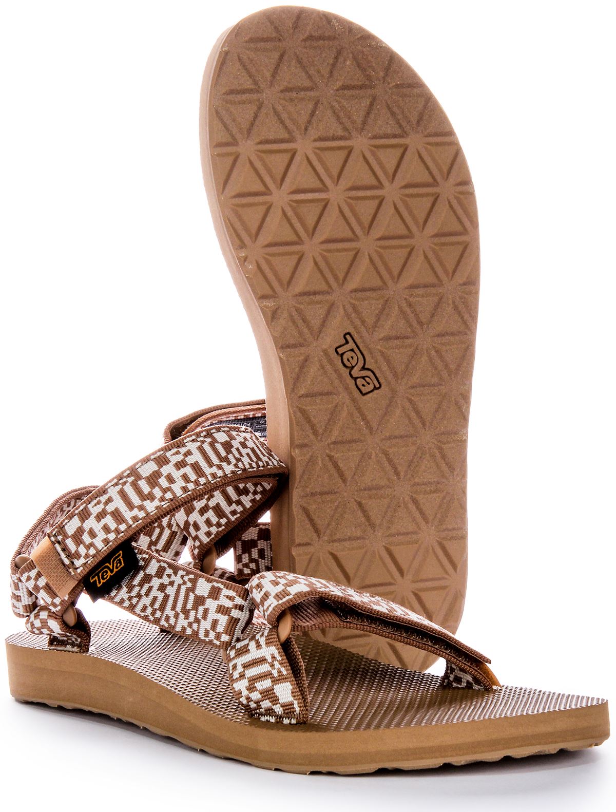 Teva Brown and Beige Woven Strap Sandals Women main image 2