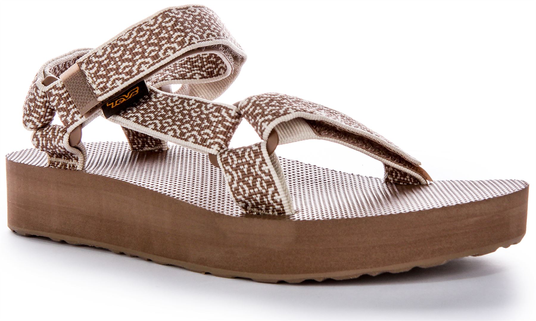 Teva Midform Universal Open Toe Strap Vegan Womens Sandal Beige Brown UK 3 - 8 - Picture 2 of 37