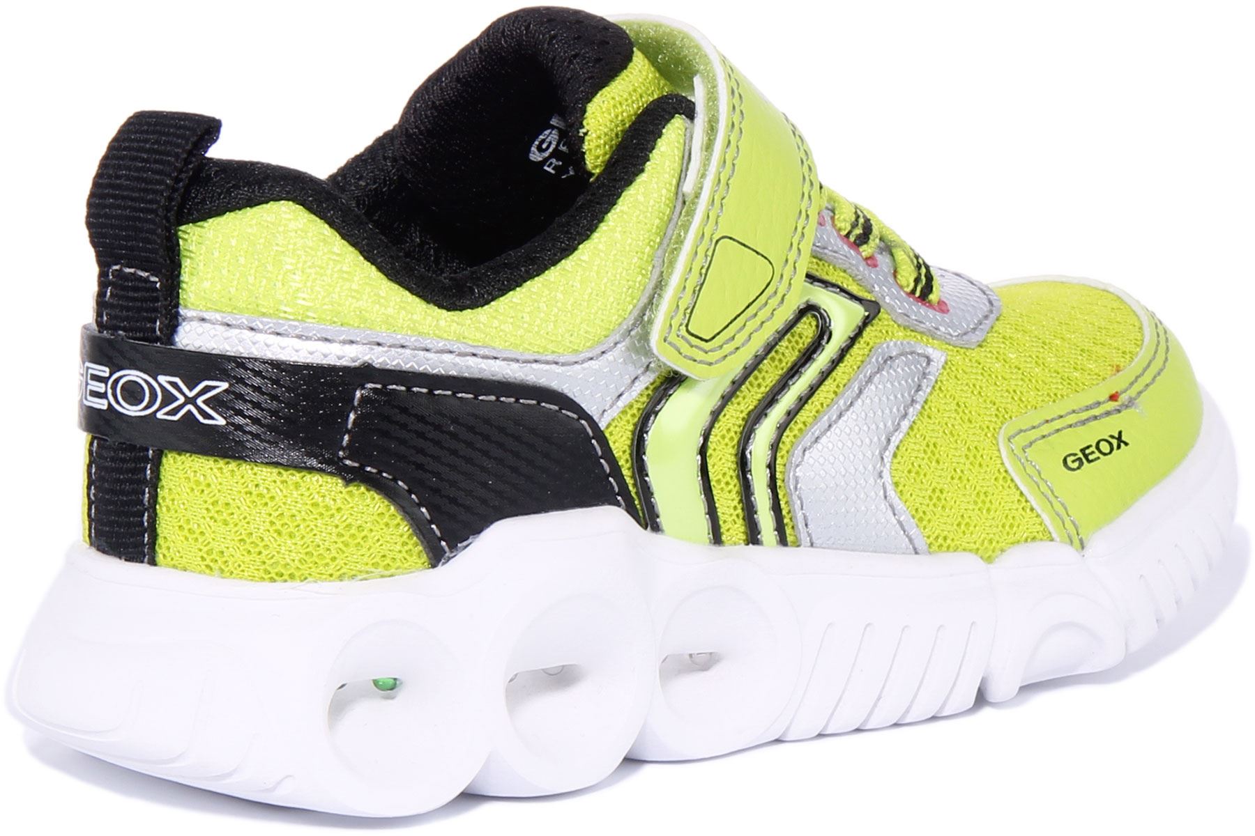 Geox J Wroom Boys Single Strap Led Boy Shoes In Lime Size US 1 - 13 - Picture 4 of 7