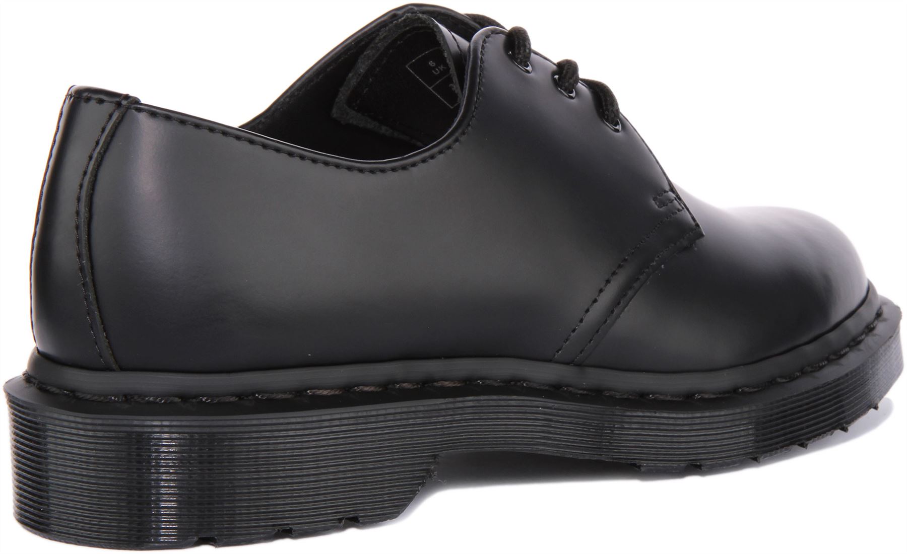 靴 Dr.Martens CORE 1461 MONO 3EYE SHOE Dr Martens 1461 Mono Unisex 3 Eye Unisex Plain Shoe In All Black