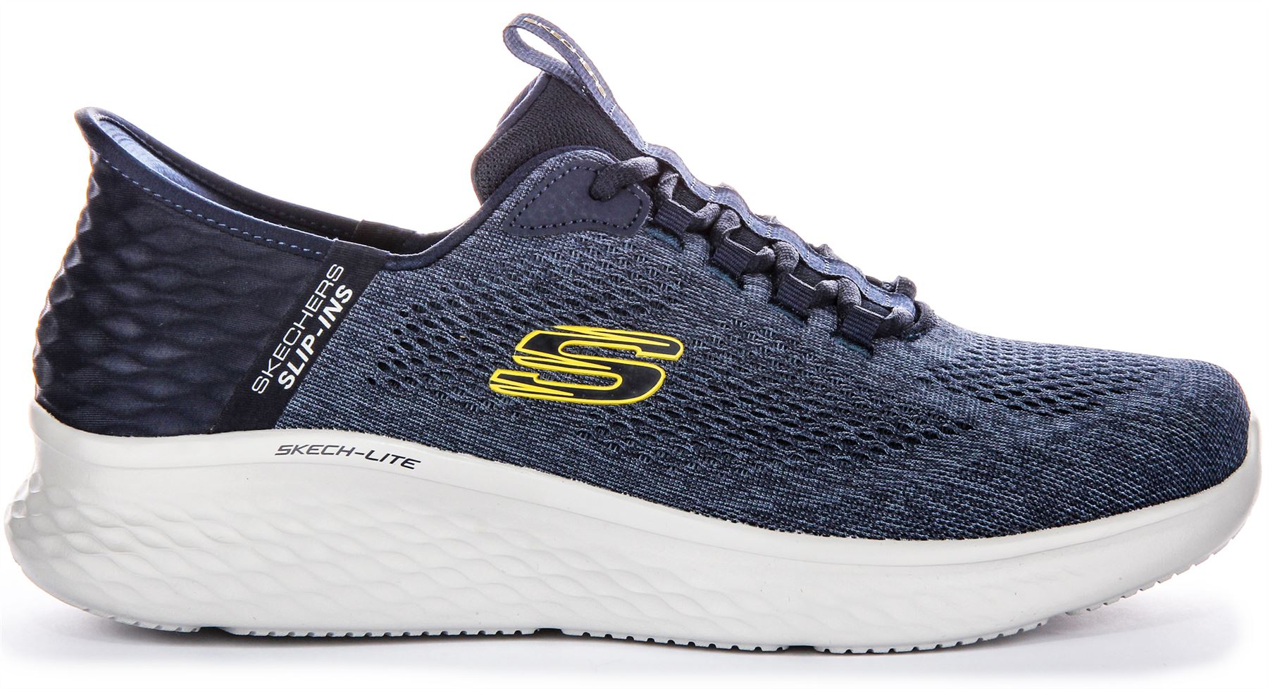 Skechers Skech-Lite Pro - Zapatillas para hombre, color azul marino y amarillo, talla EU 41-46