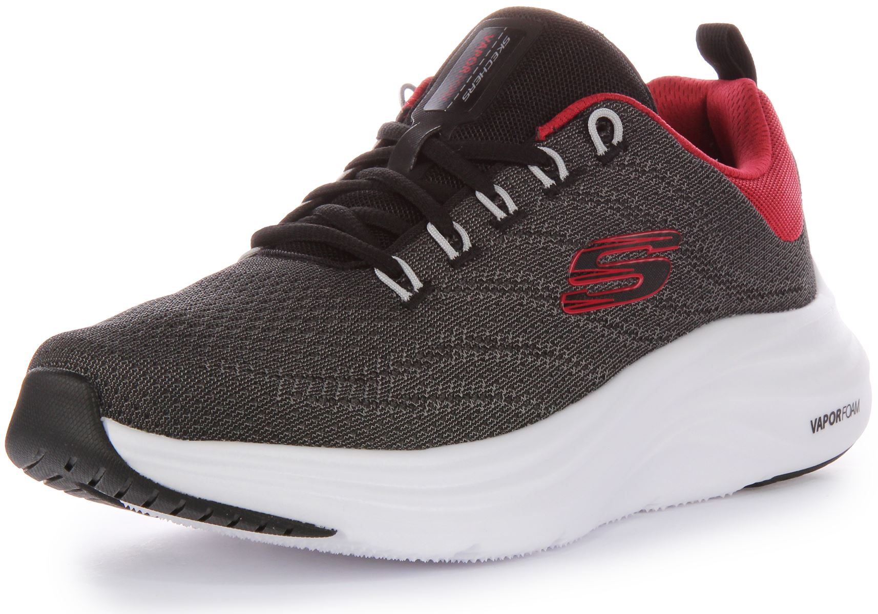 Zapatillas de deporte para hombre Skechers Vapor Foam en negro rojo EU 41-46