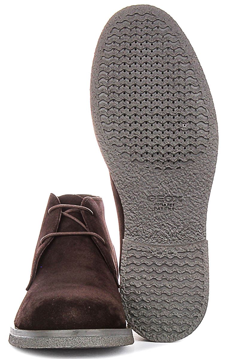 Geox Respira Mens Tan Suede Chukka Desert Boots Lace Up Size 46 EU 12 US Geox® SPHERICA EC17 MAN: Brown cotto Suede ankle boots | Geox ® main image 4